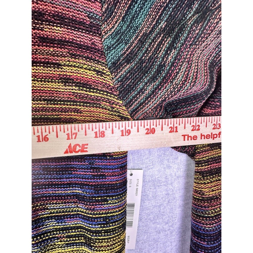 NWT United States Sweater Sz S Women 3/4 Sleeve Open Cardigan Multicolor Long - Picture 4 of 8